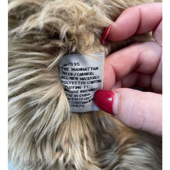 Manhattan Toy Co Teddy Bear Plush Carousel Nursery Decor Shower Gift 17" Vintage - Picture 6 of 11